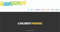 Desktop Screenshot of ottawachildrensfestival.ca